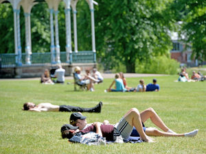 Supporting image for story: Google data shows county residents spending more time in parks