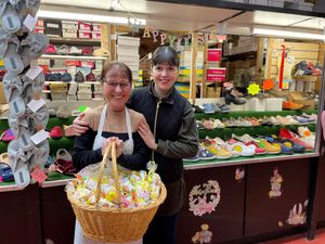 Liz O'Driscoll of Sweets Galore and Lucy Buckley of Lucy's Shoebox