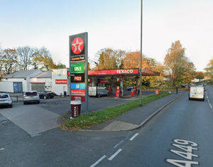 Wall Heath Service Station, where the incident took place