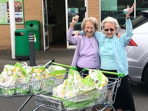 Supporting image for story: Tipton twins visit Asda on first trip out of house for six months
