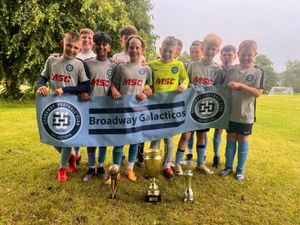 Supporting image for story: Wednesbury business celebrates successful year for young football stars