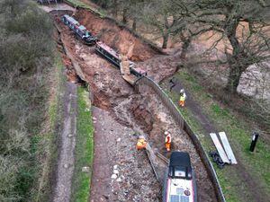 Supporting image for story: Watch: Narrowboats remain stranded a week on from catastrophic north Shropshire canal collapse