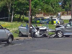 Supporting image for story: Woman dies in major crash on busy Black Country road