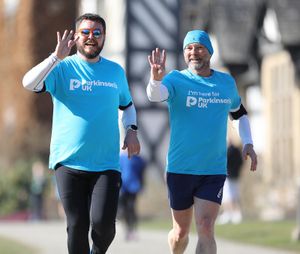 Parkinson’s UK’s Chief Finance and Operating Officer, Ben Clarkson and Philip Jones