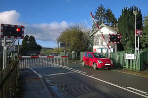 Supporting image for story: Parking mad! Driver blocks barrier at railway station