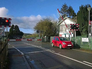 Supporting image for story: Parking mad! Driver blocks barrier at railway station