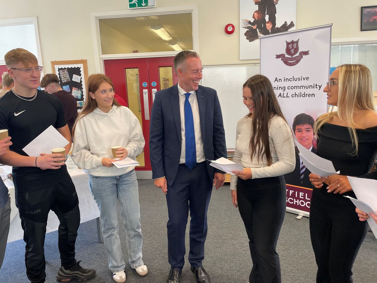 Givan among the nervous early risers on GCSE results day