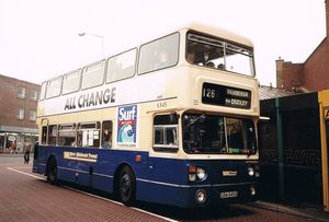 The blue-and-cream livery of West Midlands Passenger Transport Executive was used from 1969 to 1988. Picture credit: Secret Coach Park