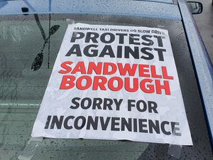 Supporting image for story: Taxi protest: Live updates as drivers hold go-slow demonstration in West Bromwich