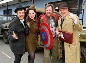 Members of the Crimson Division Cosplay Group