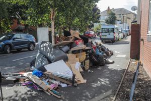 Rubbish in the Hartington Road area of Lozells, Birmingham on September 9 2025.