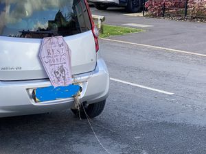 Supporting image for story: Spooktacular seizure: Telford & Wrekin Police confiscate car decked out in Halloween decorations