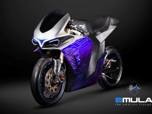 Supporting image for story: Tech company develops petrol engine emulator system for EV motorcycle