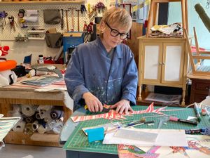 Supporting image for story: The Wrekin giants appear in Ironbridge