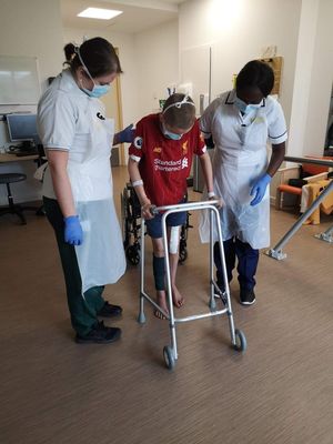 Frank Cleal, in hospital.