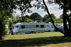 The travellers pulled onto the land overnight
