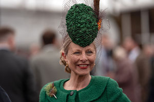 There were special hats and plenty of opportunities for photos on Style Wednesday. (Photo by Carl Court/Getty Images)