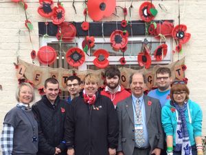 Supporting image for story: Students create remembrance display in Craven Arms
