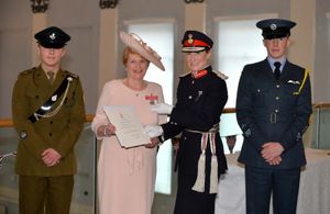 adets are:  Shropshire Army Cadet: Harry Corney, and 119 Shrewsbury Squadron Cadet: Philip Watney attended the British Empire Medal ceremony