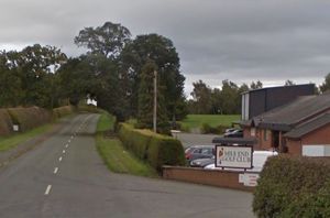 Shrewsbury Road near Mile End Golf Club in Oswestry. Photo: Google
