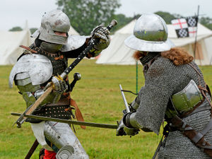 Supporting image for story: Knights clash at Battle Of Shrewsbury Medieval Weekend