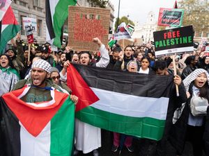 Supporting image for story: Tens of thousands take part in pro-Palestinian protests in UK cities