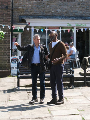 Alexander Armstrong with Sir Lenny Henry