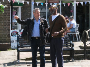 Alexander Armstrong with Sir Lenny Henry