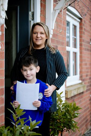  Freddie Jones 7, from Ellesmere and his mum, Alison