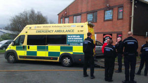 Emergency services at the scene. Photo: Paul Myler