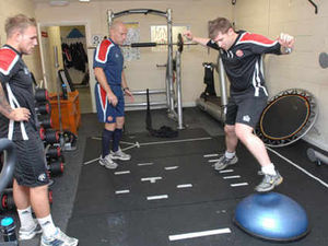 Supporting image for story: Saddlers help our man limber up for Birmingham half marathon