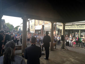 Supporting image for story: Market Drayton holds vigil to show support for Manchester after terror attack
 