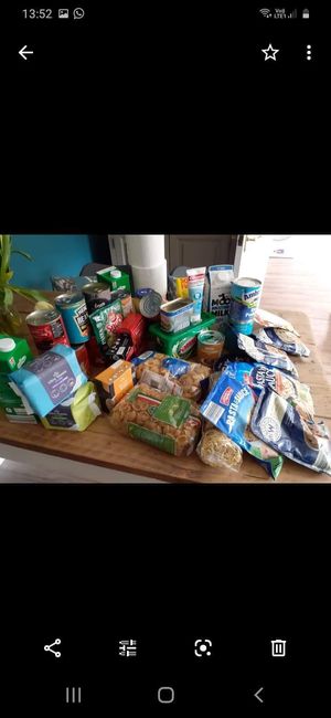People in Condover and Dorrington donated food to the pop-up shops and community hubs.
