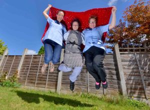 From left, Kay Barron, Rebecca Willmott and Angela Clarke