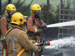 Supporting image for story: Crews tackle tractor fire near Bridgnorth