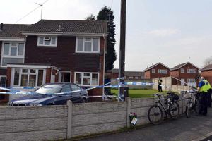 Police at the house in Ingleby Gardens, Whitmore Reans.