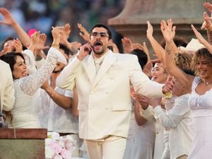 Supporting image for story: Bad Bunny draws 128m viewers for fourth most-watched Super Bowl half-time show