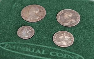 The Queen Anne Maundy set. 