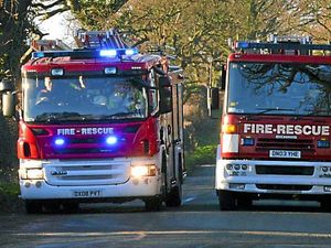 Supporting image for story: Crews tackle car fire in Broseley