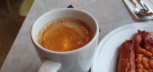 A good cup of coffee to start the day at breakfast