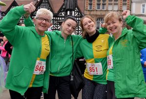 Members of Telford Harriers, Tania Willoughby, Stacey Hawkins, Sue Fairhurst and Jo Weaver
