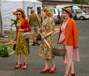 The event transports people back to the home front of the 1940s. Picture: Kevin Whitehurst