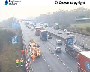 Delays are building as repair work takes place