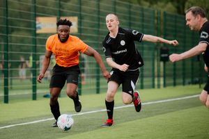 The football match between the Mander Centre and Telford Centre