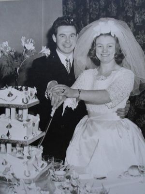 Jack and Tricia on their wedding day in 1965.