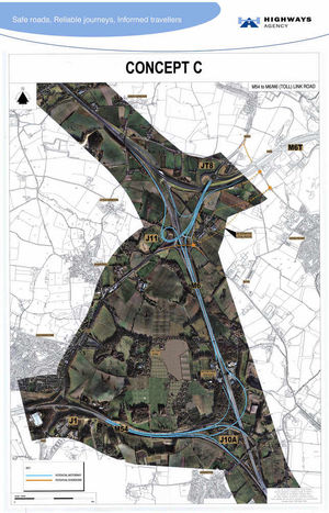 A diagram showing one version of the plans - concept C