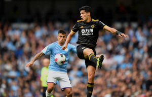 Raul Jimenez of Wolverhampton Wanderers. (AMA/Sam Bagnall)
