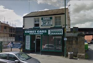 Comet Cars' office is opposite Royal Mail in Castle Foregate, Shrewsbury. Photo: Google
