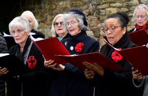A remembrance service at the churchyard of All Saints Church, Sedgley, to remember the women who died in war.