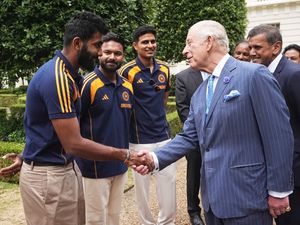 Supporting image for story: Charles hails conclusion of Lord’s Test as he meets Indian cricket team